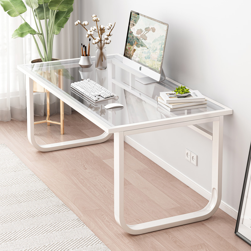 Design tempered glass home writing desk 15