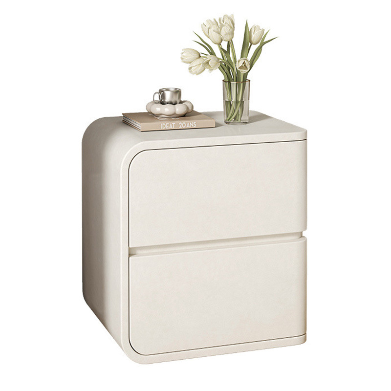 Luxury-featured small solid wood bedside table 44 02