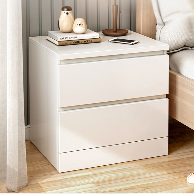 Modern minimalist white bedroom storage cabinet 33