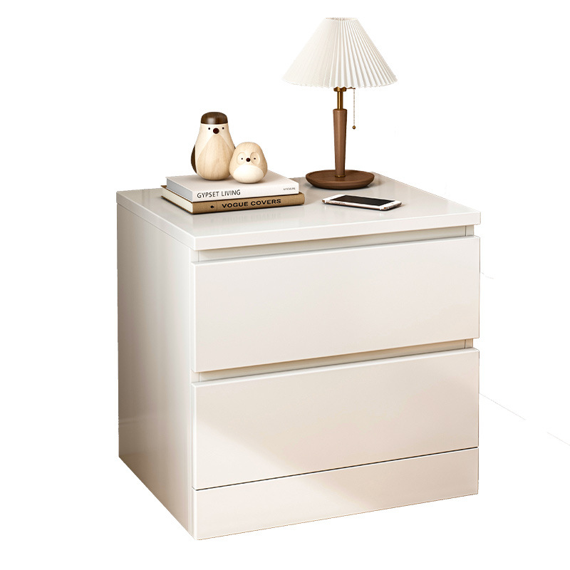 Modern minimalist white bedroom storage cabinet 33