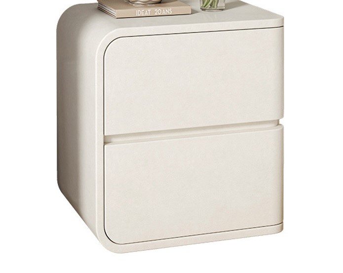 Luxury-featured small solid wood bedside table 44 01